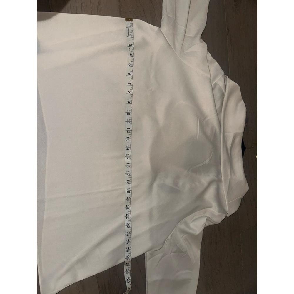 H&M White Blouse XXL Open Back Bow Detail - Picture 10 of 10